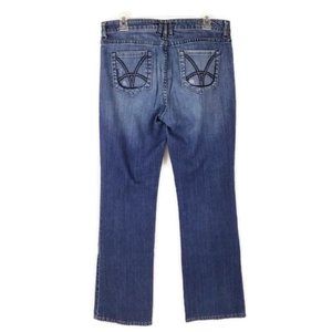 Kut From The Kloth Bootcut Jeans Medium Wash Stretch Denim Womens 10